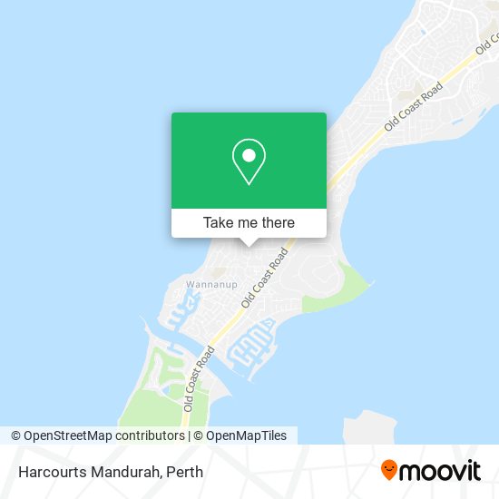 Mapa Harcourts Mandurah