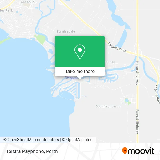 Mapa Telstra Payphone