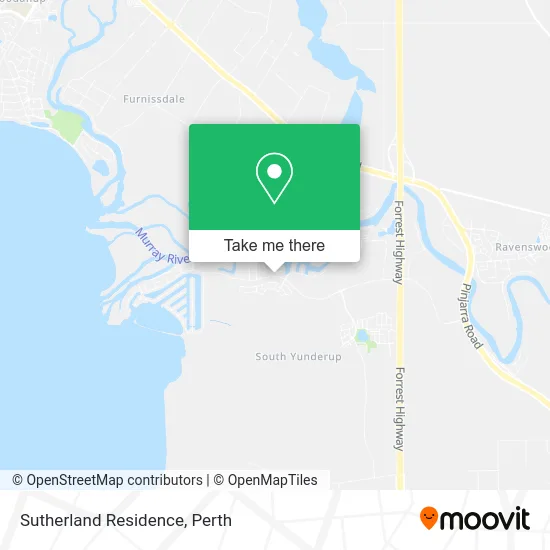 Mapa Sutherland Residence