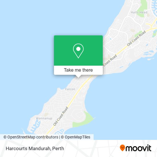 Harcourts Mandurah map