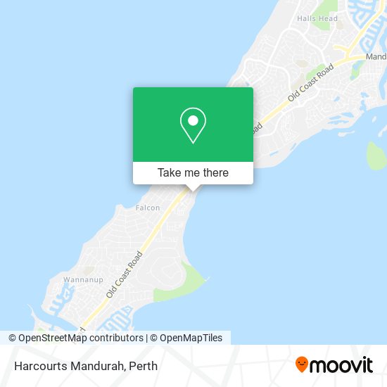 Mapa Harcourts Mandurah