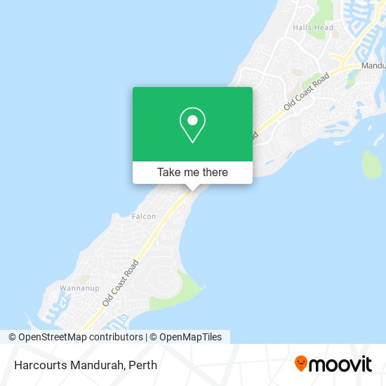 Mapa Harcourts Mandurah