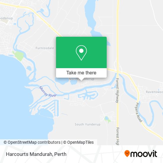 Harcourts Mandurah map