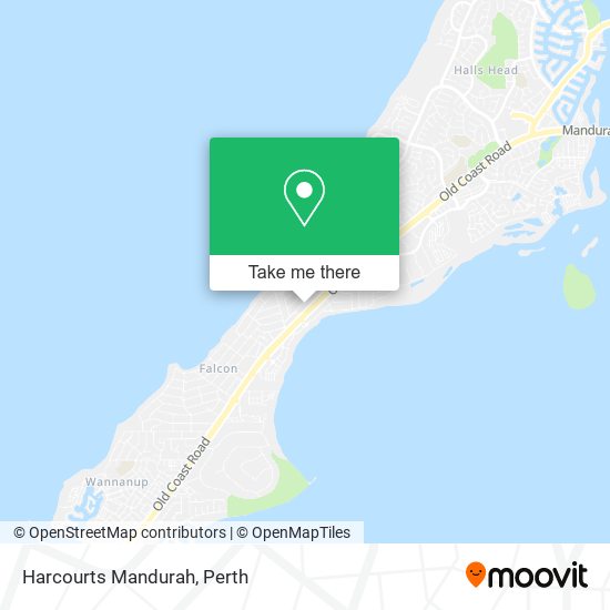 Harcourts Mandurah map