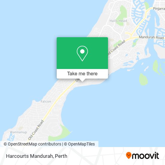 Harcourts Mandurah map