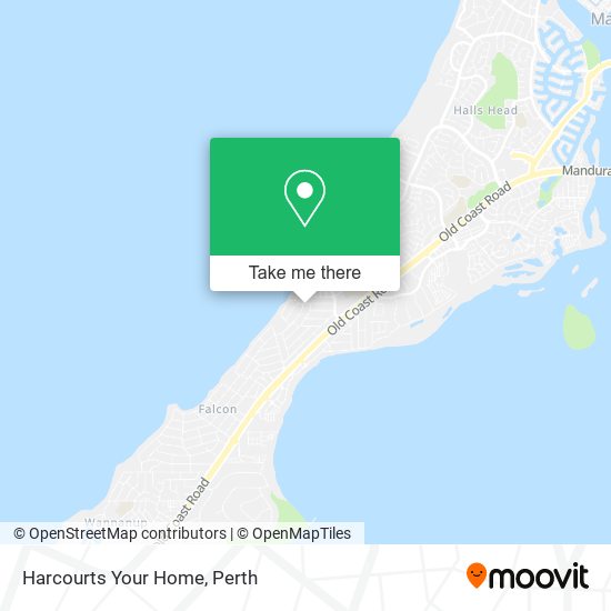 Harcourts Your Home map