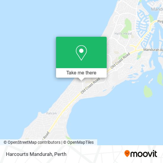 Harcourts Mandurah map