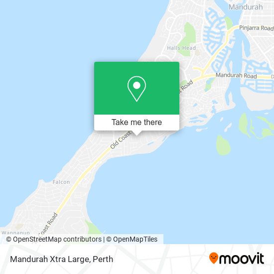 Mapa Mandurah Xtra Large