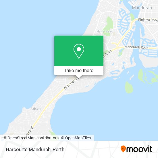 Harcourts Mandurah map