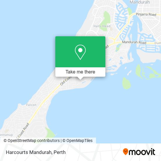 Harcourts Mandurah map