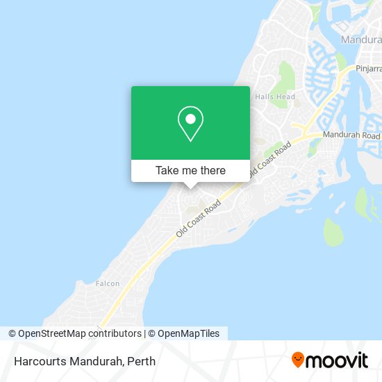 Mapa Harcourts Mandurah