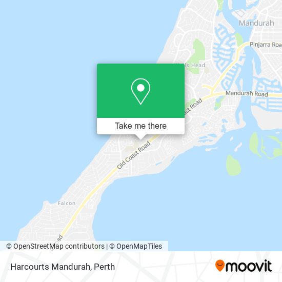 Harcourts Mandurah map