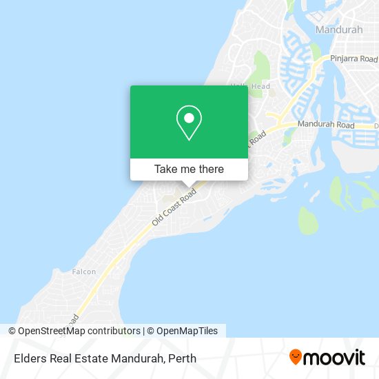 Mapa Elders Real Estate Mandurah