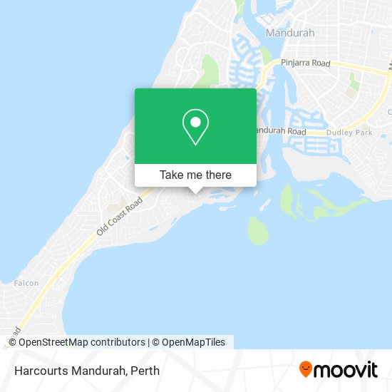 Mapa Harcourts Mandurah