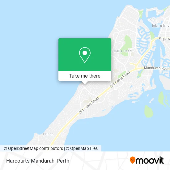 Harcourts Mandurah map