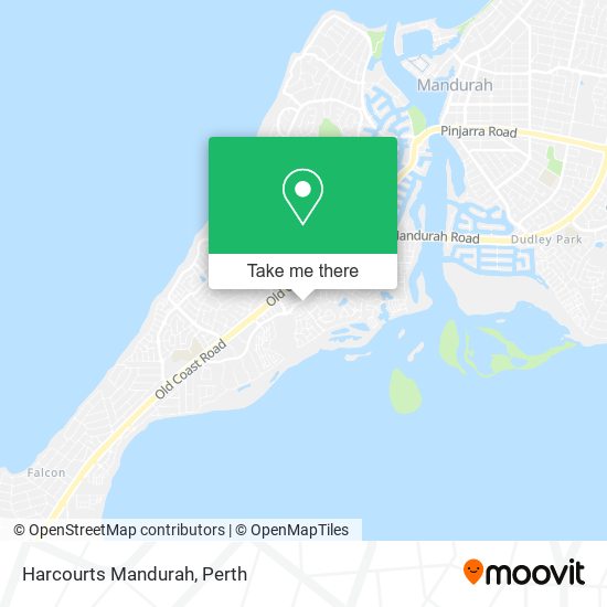 Mapa Harcourts Mandurah