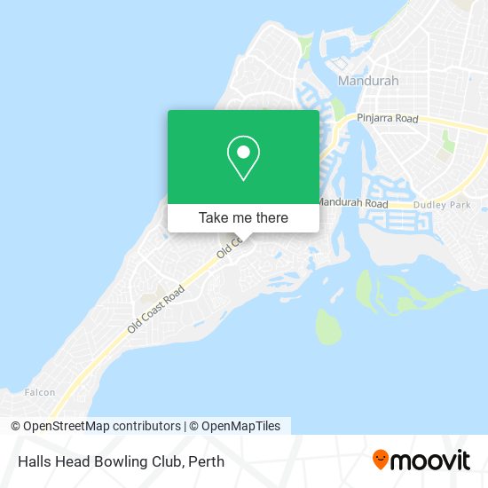 Mapa Halls Head Bowling Club