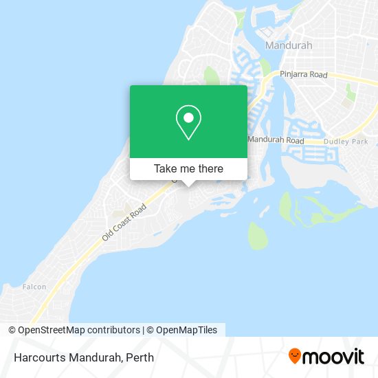 Mapa Harcourts Mandurah
