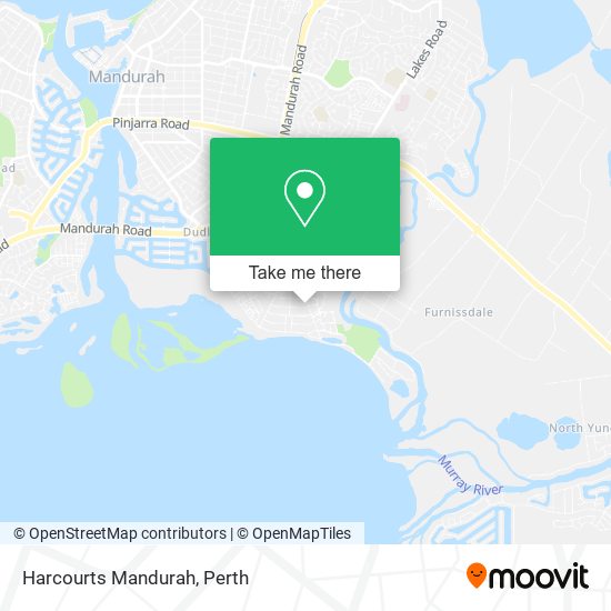 Harcourts Mandurah map