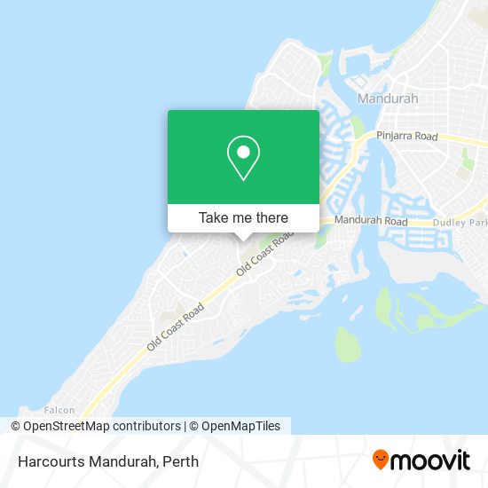 Mapa Harcourts Mandurah