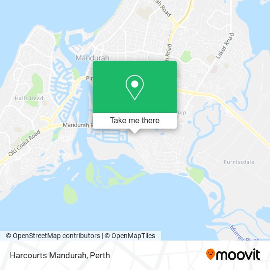 Harcourts Mandurah map