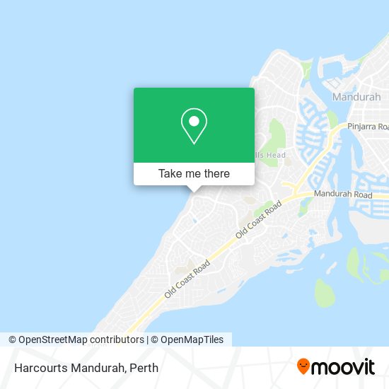 Harcourts Mandurah map