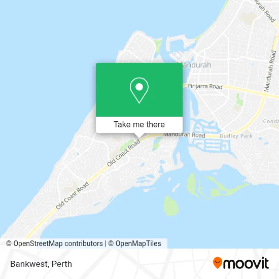 Mapa Bankwest