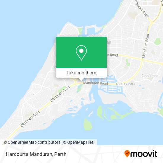 Harcourts Mandurah map