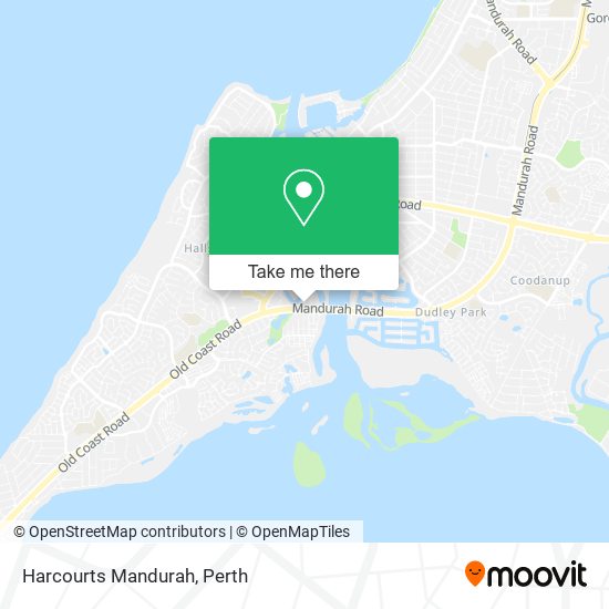 Mapa Harcourts Mandurah