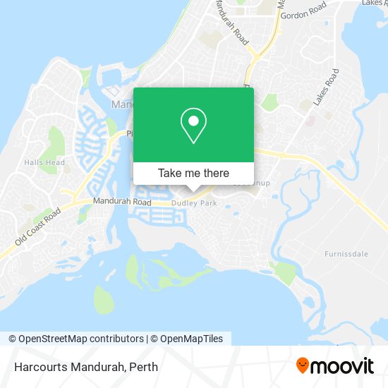 Harcourts Mandurah map