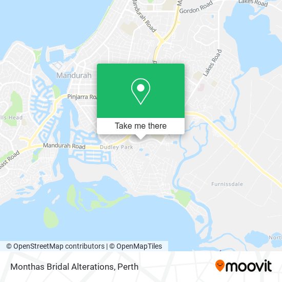 Monthas Bridal Alterations map