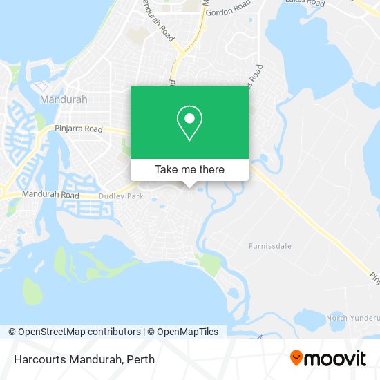 Harcourts Mandurah map