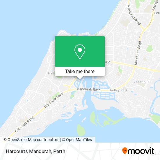 Harcourts Mandurah map