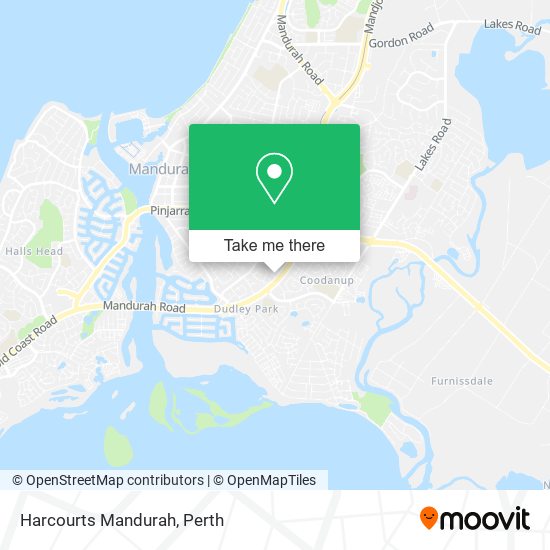 Harcourts Mandurah map