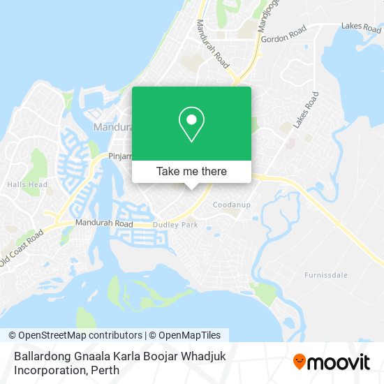 Ballardong Gnaala Karla Boojar Whadjuk Incorporation map