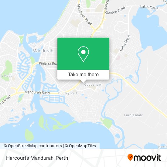 Harcourts Mandurah map