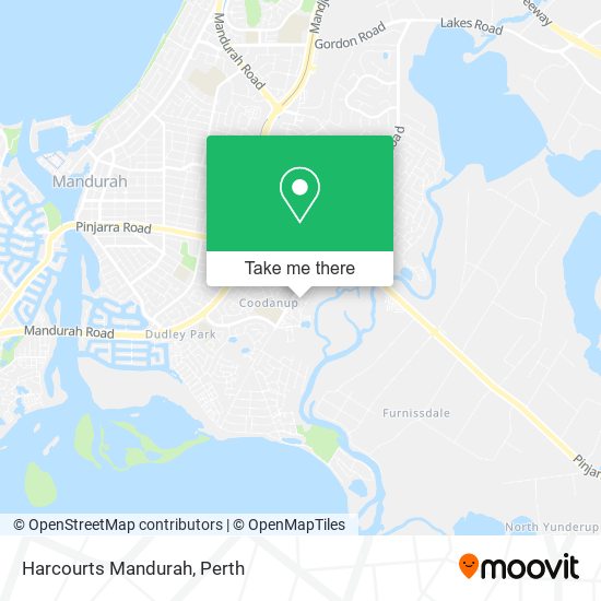 Harcourts Mandurah map