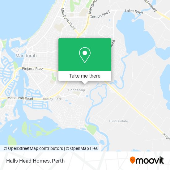 Halls Head Homes map