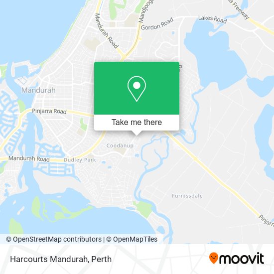 Harcourts Mandurah map