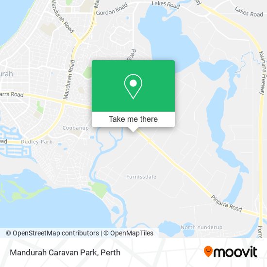 Mandurah Caravan Park map