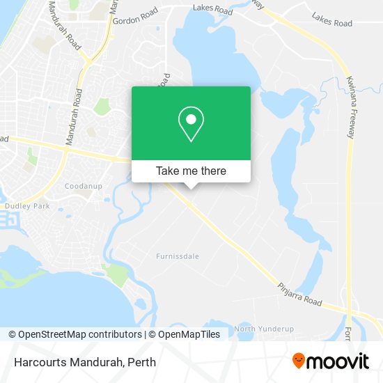 Harcourts Mandurah map