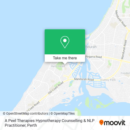 A Peel Therapies Hypnotherapy Counselling & NLP Practitioner map