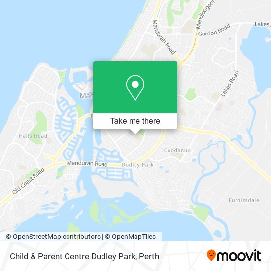 Mapa Child & Parent Centre Dudley Park