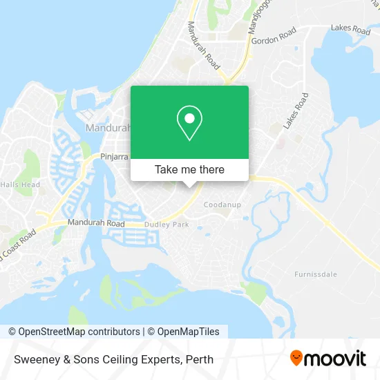 Mapa Sweeney & Sons Ceiling Experts