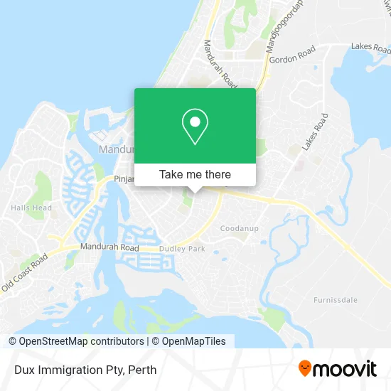 Mapa Dux Immigration Pty