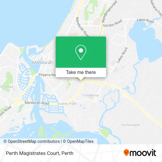 Mapa Perth Magistrates Court