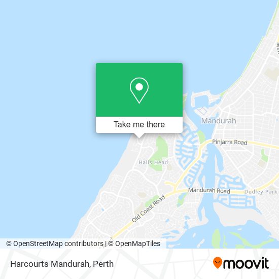 Mapa Harcourts Mandurah