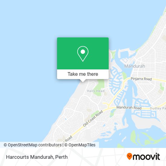 Harcourts Mandurah map