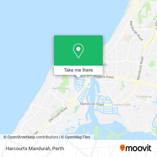 Harcourts Mandurah map