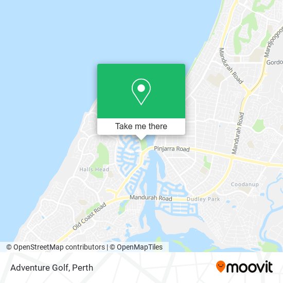 Mapa Adventure Golf